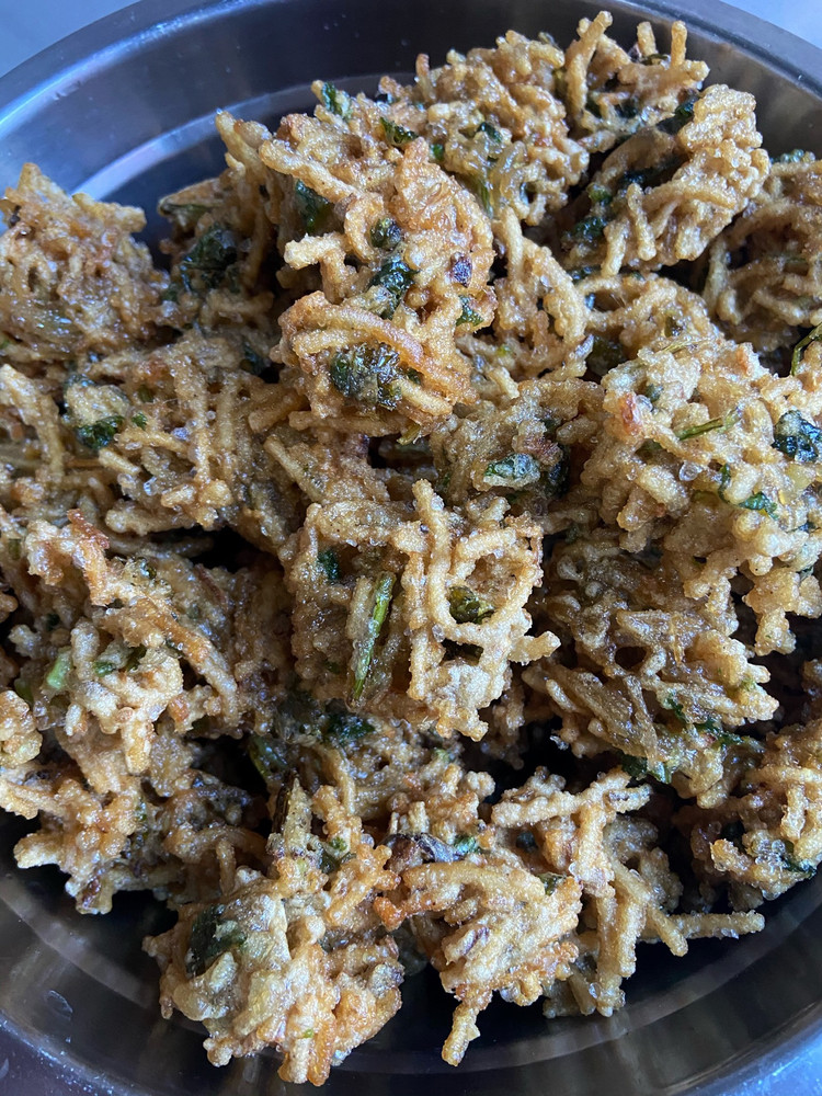 炸素粉条丸子的做法