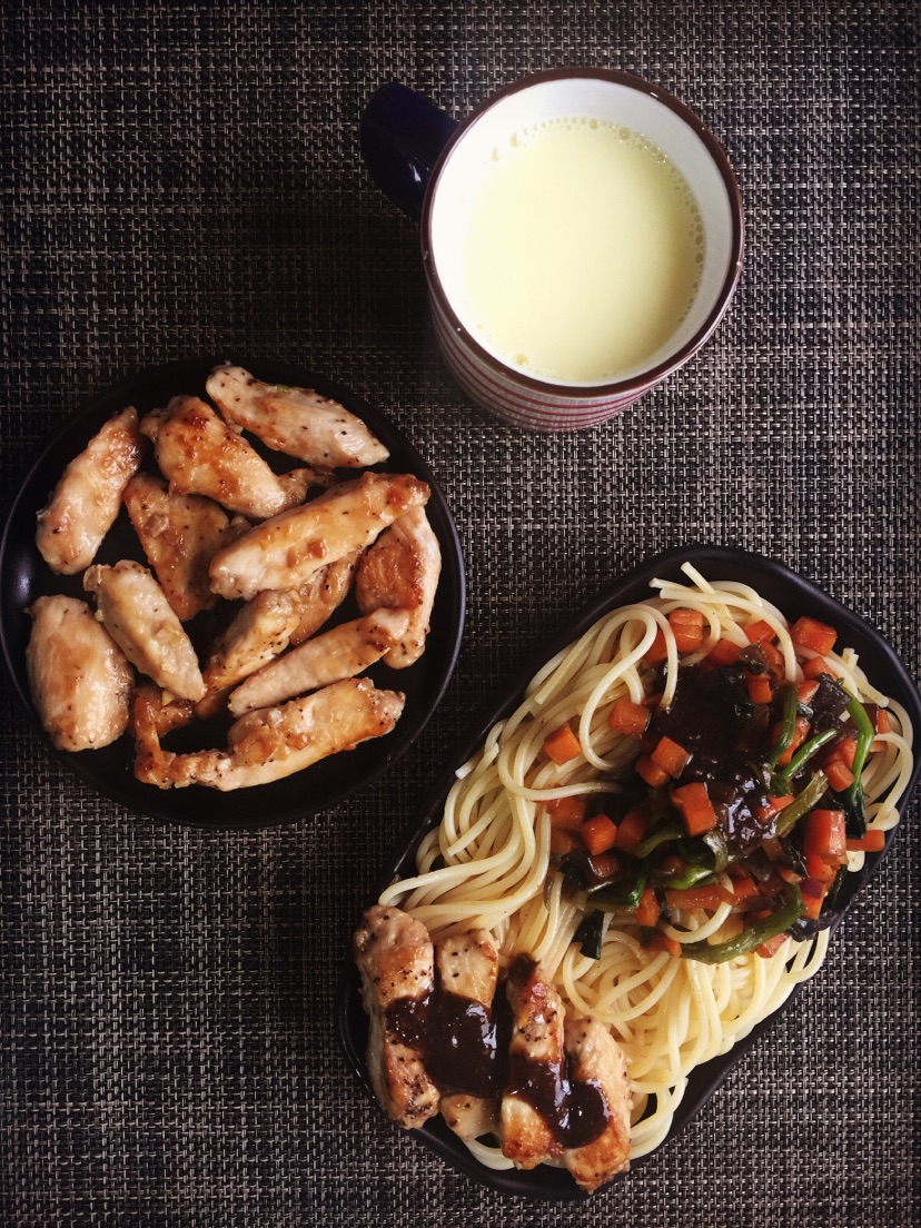 黑椒鸡胸意面