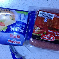 芝士焗红薯（微波炉台湾香肠版）的做法图解1