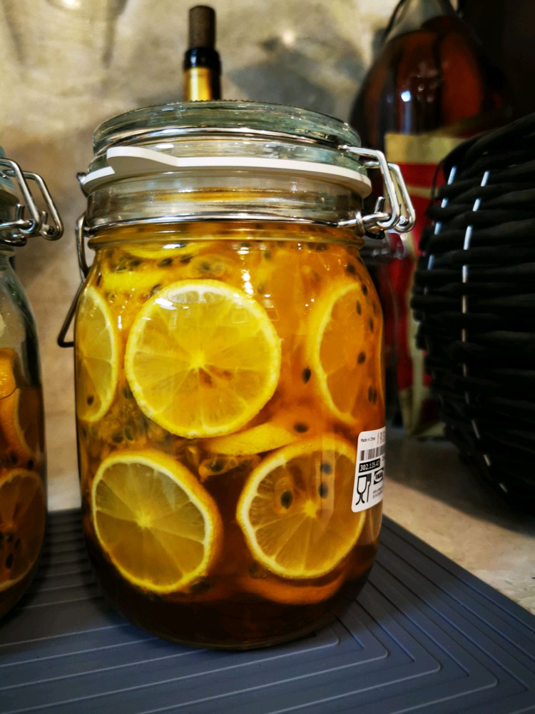 蜂蜜柠檬百香果的做法