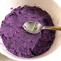 饺子皮紫薯饼的做法图解3