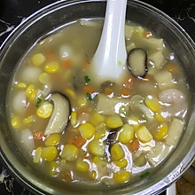 菌菇玉米虾仁汤