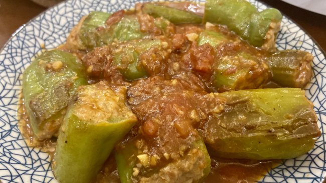 年夜饭易上手大菜-青椒酿肉的做法