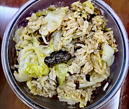 闽南味道∽牡蛎干包菜咸饭的做法