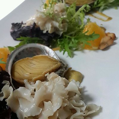 荷鲜菇鲜鲍鱼沙拉