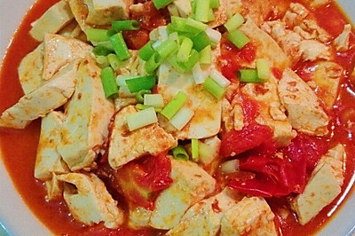 家常下饭菜之夏日消暑西红柿焖豆腐