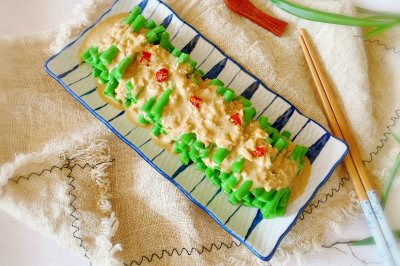 减脂解腻的麻汁豆角