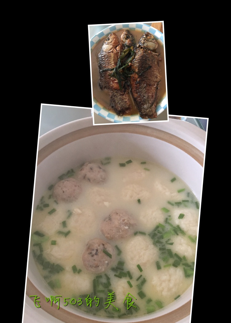 鲫鱼豆腐鱼丸汤