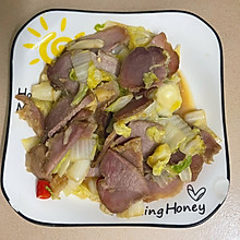 腊肉炒白菜