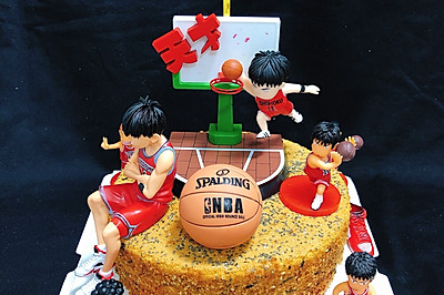 篮球乐乐生日蛋糕