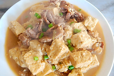 肉片炖豆腐