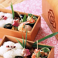 煎虾日式盒饭的做法图解3