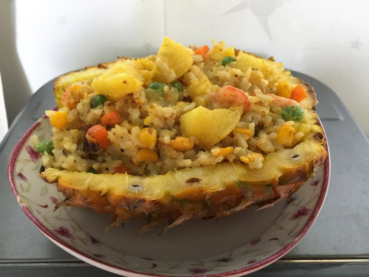 香烤菠萝饭的做法