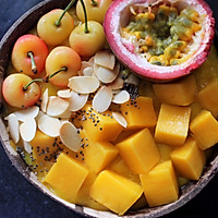 #童年不同样，美食有花样#芒果Smoothie bowl的做法图解4