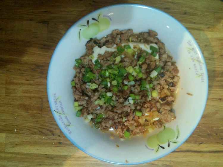 好吃的下饭菜 豆腐蒸榨菜肉末的做法