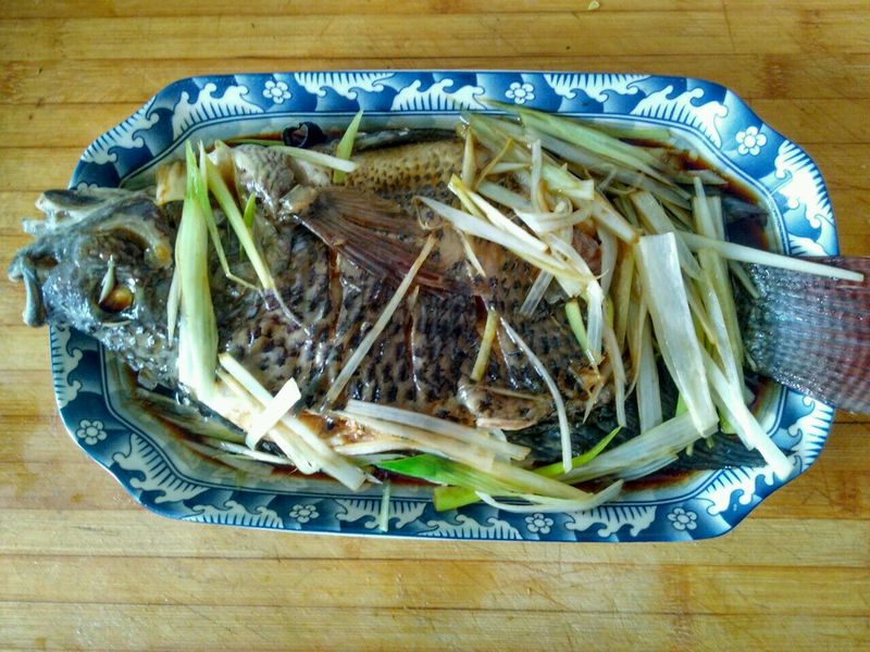 Steamed tilapia