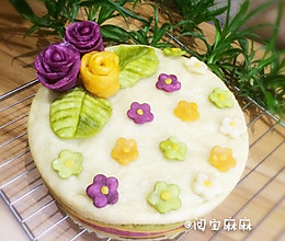 彩虹馒头蛋糕的做法