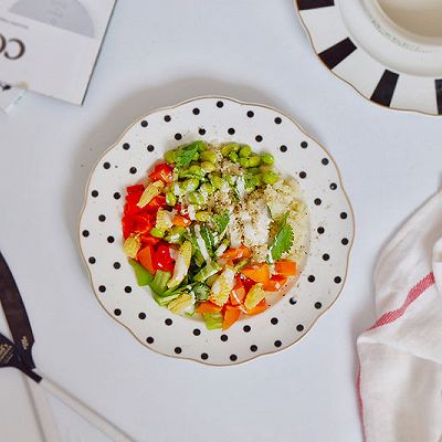 菜花米温沙拉#在“家”打造ins风