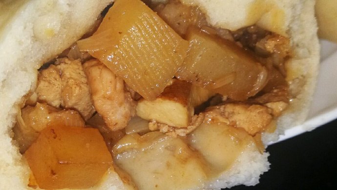 土豆猪肉豆腐包子