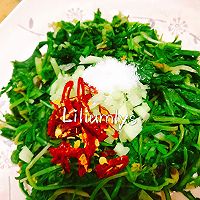 #做道懒人菜，轻松享假期#蒜香蒲公英的做法图解6
