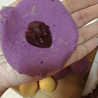 紫薯、南瓜饼的做法图解3
