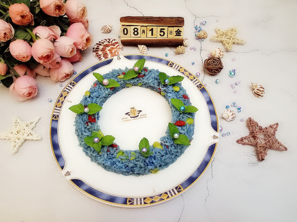 “莫兰迪色”花环炒饭