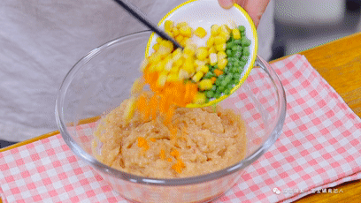 蔬菜鸡肉饼 宝宝辅食食谱的做法图解6