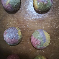 彩虹冰淇淋榛仁奶酪麻薯包（恐龙蛋）的做法图解6