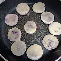 不用烤箱的紫薯糯米饼的做法图解3