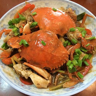 姜葱炒膏蟹