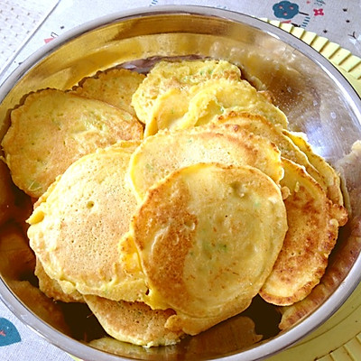 玉米面西葫芦营养小蛋饼
