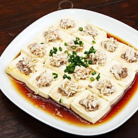 菜男虾米酿豆腐的做法图解4
