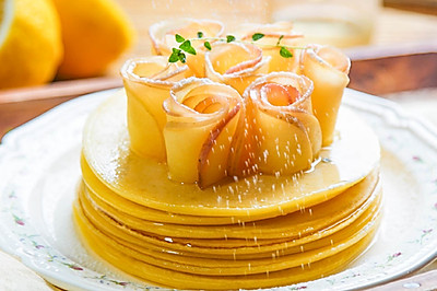 玫瑰花松饼