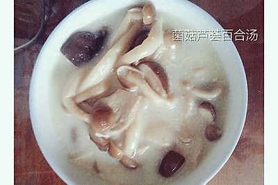 菌菇芦荟百合汤