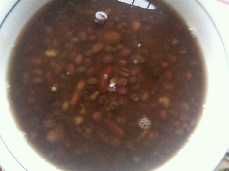 红腰豆红豆绿豆糖水的做法