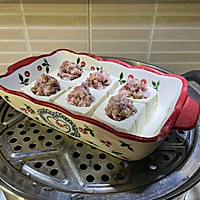 紫山药肉丸蒸酿豆腐的做法图解8