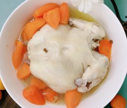 #年夜饭上桌啦#胡萝卜炖鸡汤的做法