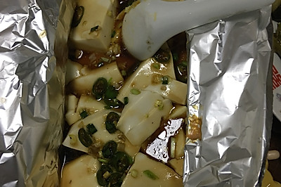 烧烤必备 锡纸豆腐