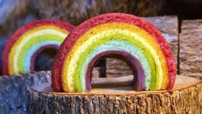 彩虹年輪蛋糕