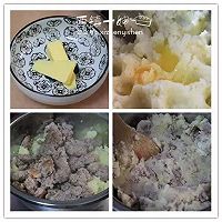 【空气炸锅版】肉酱焗土豆泥的做法图解3