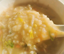 宝宝爱吃的珍珠汤（小米，面粉）的做法