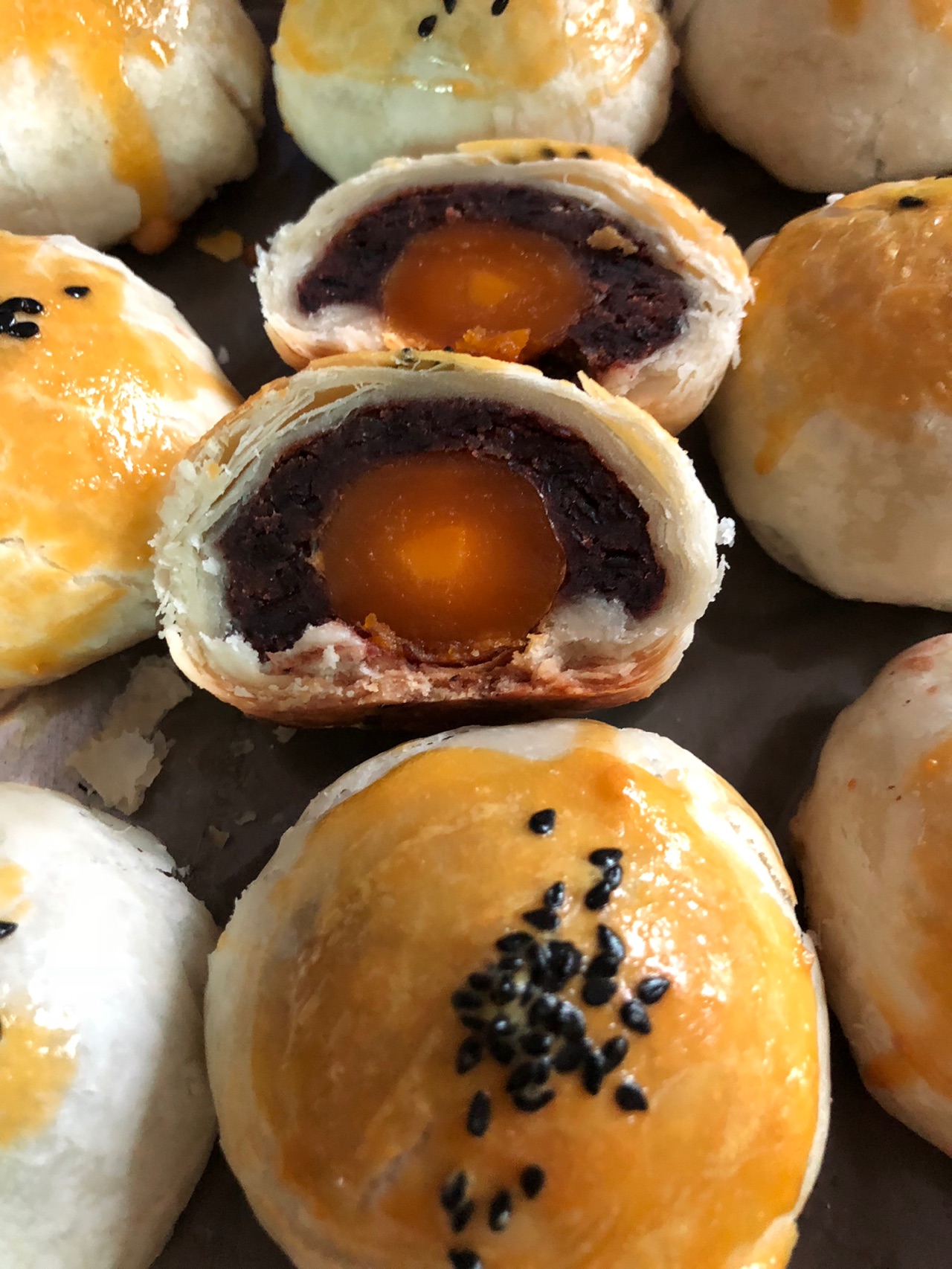 蛋黄酥的做法图解15