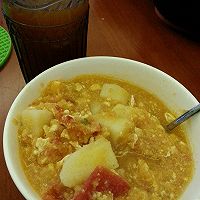 减肥瘦身浓汤！土豆西红柿鸡蛋果泥浓汤！的做法图解3