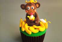 小猴子翻糖杯蛋糕#约会MOF#的做法