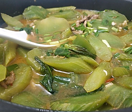 嫩莴苣(莴笋）肉片汤的做法
