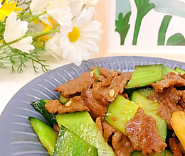 黄瓜炒肉片的做法