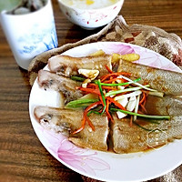 #菁选酱油试用之清蒸皇帝鱼的做法图解5