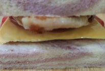 香煎鸡排火腿芝士三明治的做法