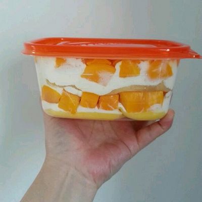 盒子芒果千层蛋糕