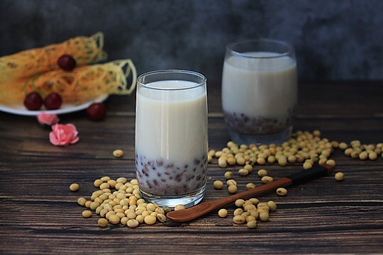 开花红豆豆浆的做法